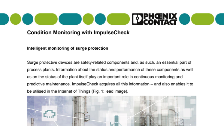 Condition Monitoring with ImpulseCheck 