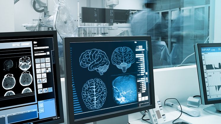 Study and practice with the human brain in x-ray laboratory