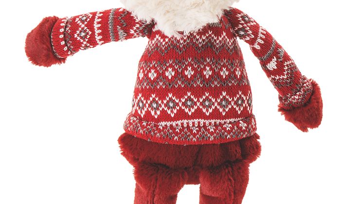 Little&Bigger ScandiClassics Dog Toy Pullover Santa