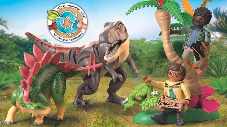 Auf den Spuren der Dinosaurier - Neue PLAYMOBIL-Spielwelt aus nachhaltigem Material