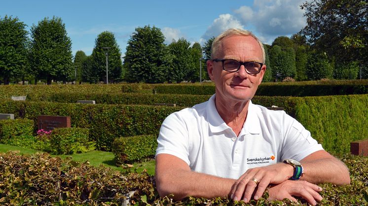 Kyrkogårdschef Lennart Andersson och hans kolleger i Halmstad ansvarar för kongressens lokala inslag. – Studiebesök tar visserligen lite tid, men ger inspiration och idéer, säger han. Foto: Mona Davidsson