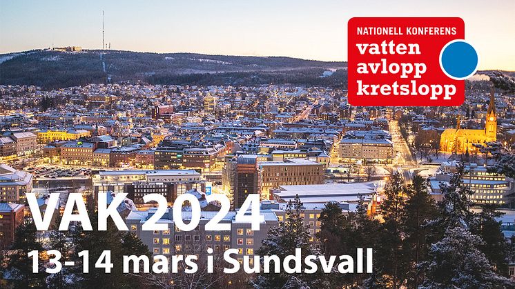 Vatten Avlopp Kretslopp 2024 i Sundsvall, 13-14 mars