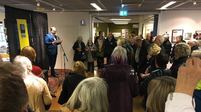 ​Vinterspår: Stefan Jansson invigde Försmak-utställningen