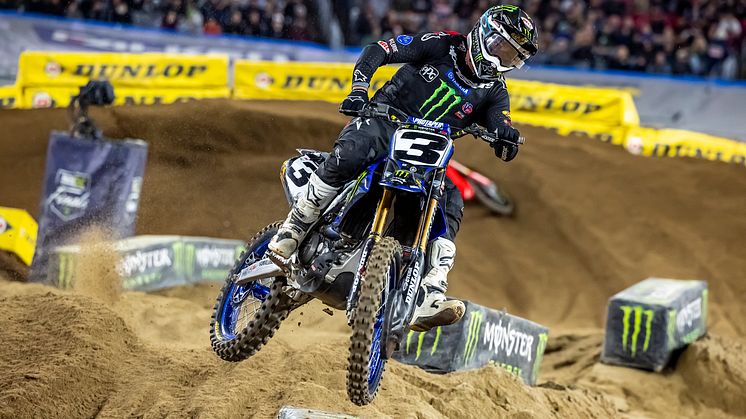 450SX：表彰台にあと一歩の4位となった#3 E・トマック（YZ450F）