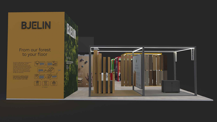 A glimpse of Bjelin's booth at Domotex in Hannover. 