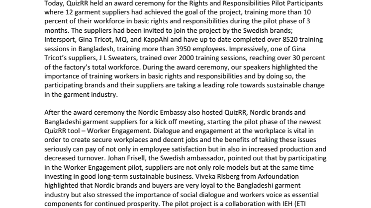 QuizRR is growing in Bangladesh