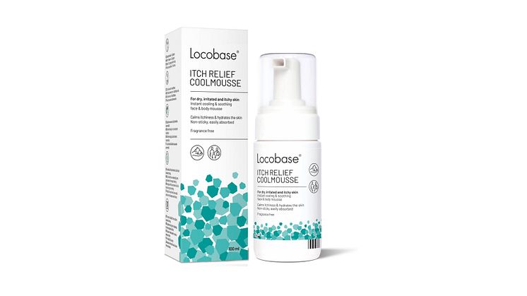 Nyhet! Locobase Itch Relief Coolmousse – lugnar omedelbart irriterad och kliande hud
