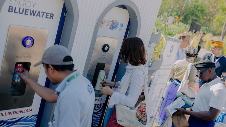 Bluewater game-changing refill stations serve purified water free of all known contaminants while also ending the need for single-use plastic bottles (Credit: Giovani Septian, Givanka Photoworks)