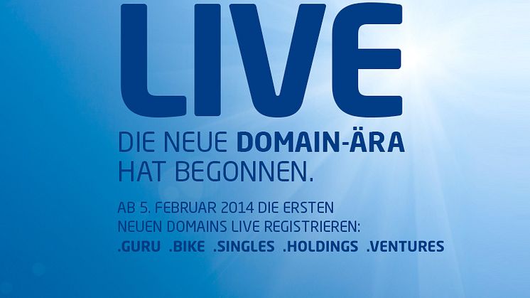 Neue Webadressen: Am 5. Februar 2014 bricht eine neue Internet-Ära an