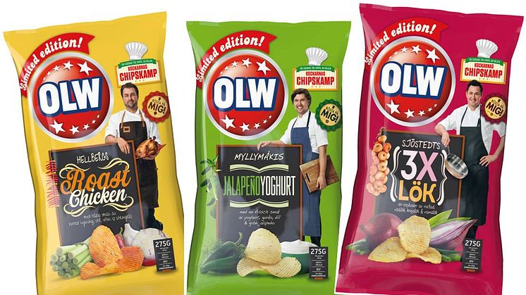 Tre kändiskockar lagar OLW-chips