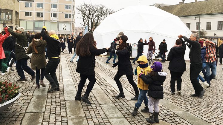 Salsa utanför Vinterkupolen januari 2016.