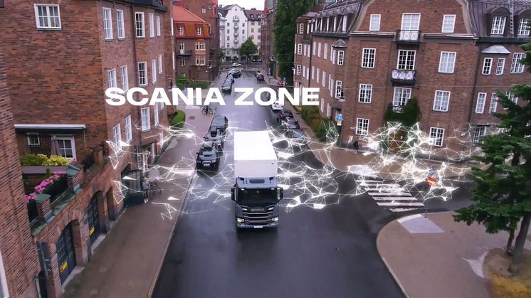 Premiere auf der IAA 2018: Scania Zone, ein neuer Service für mehr Nachhaltigkeit in Städten.