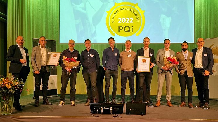 Årets vinnare av ”PQi – Utmärkt Projektkvalitet” 2022