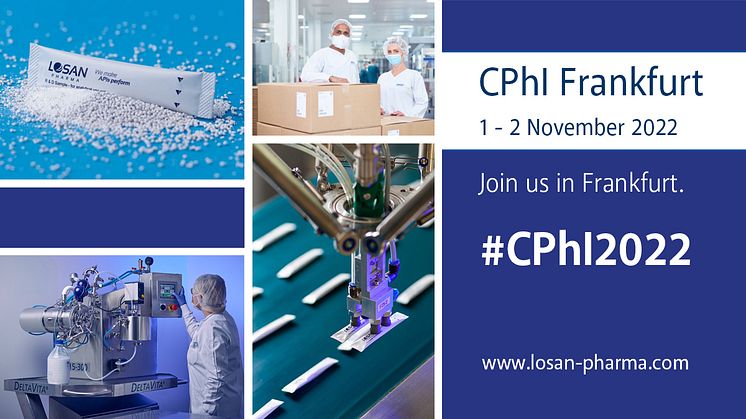Join us at #CPhI Frankfurt - November 1 - 2, 2022
