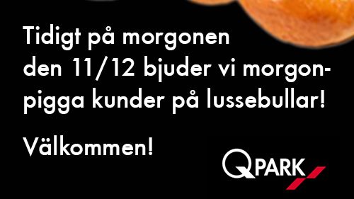 Stockholm: Q-Park smygstartar Luciafirandet den 11/12