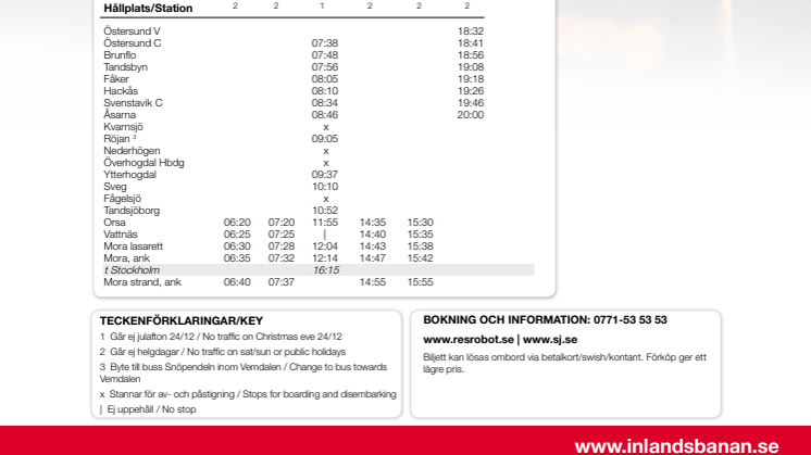 Tidtabell 2016/2017