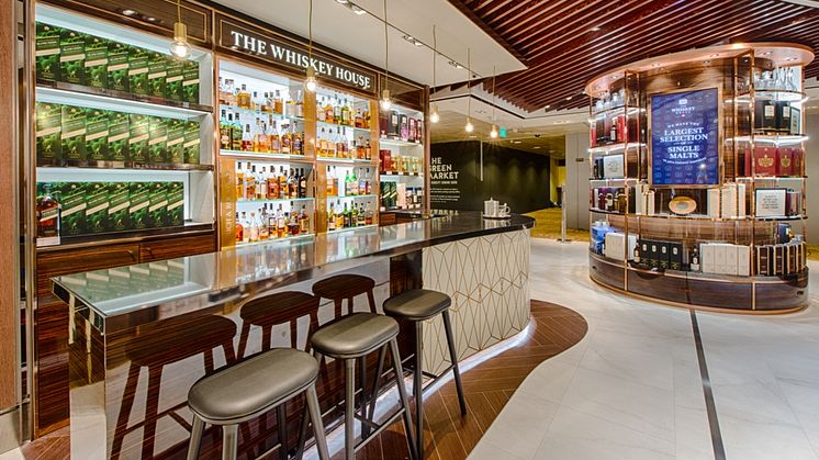 The Whiskey House at Changi Airport's T2 Wines & Spirits duplex