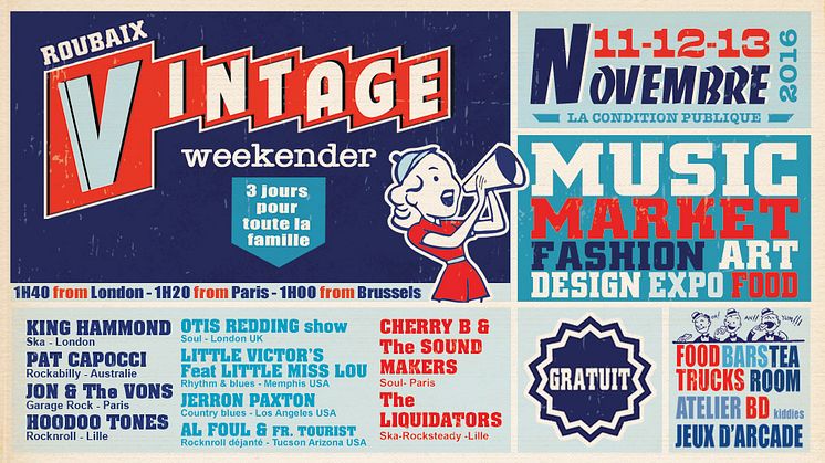 The Roubaix Vintage Weekender: Northern Europe's Largest Food & Music Festival & Vintage Market 