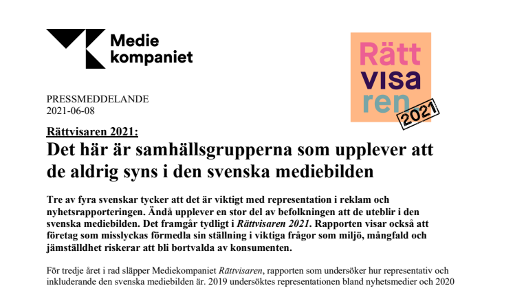 Rättvisaren 2021: Det här är samhällsgrupperna som upplever att de aldrig syns i den svenska mediebilden