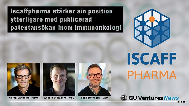 Iscaffpharma stärker sin position ytterligare med publicerad patentansökan inom immunonkologi