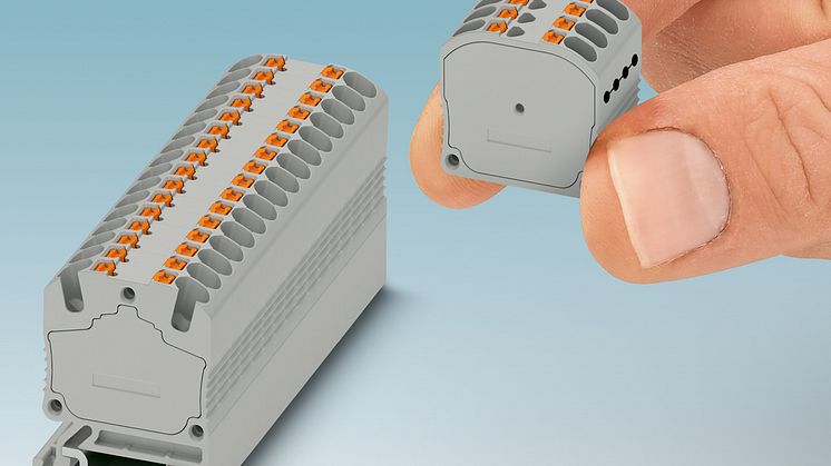 Space-saving micro terminal blocks with Push-in connection