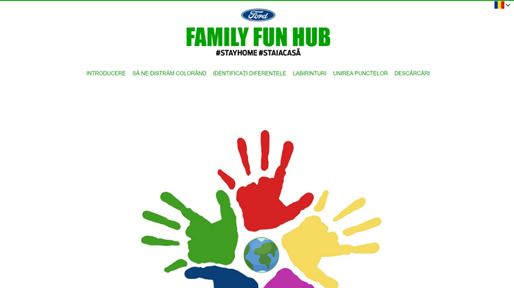 Ford a lansat Family Fun Hub - un site special, cu activități recreative pentru copii