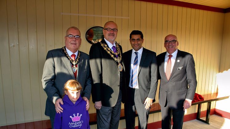 World famous locomotive opens new East Lancashire Railway station