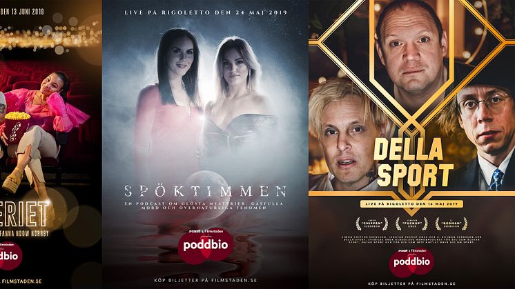 Filmstaden och Acast lanserar nya livekonceptet PODDBIO