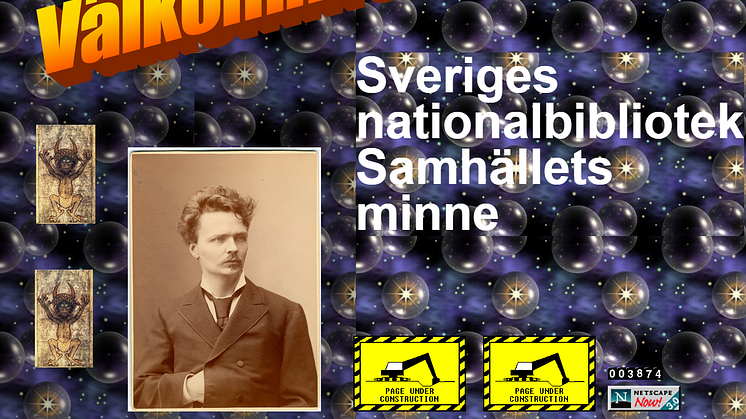 Skulle KB:s webbsida se ut såhär om den var gjord i mitten av 1990-talet? Det kan vi bara drömma om.