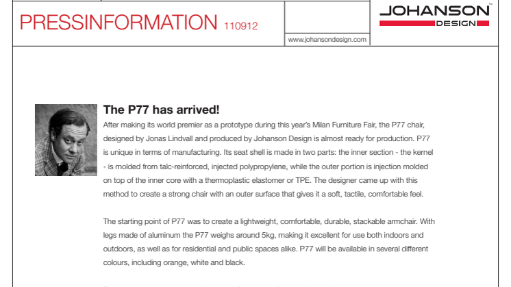 The P77 has arrived!