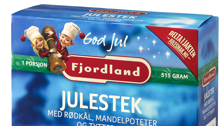 Fjordland Julestek med rødkål, mandelpoteter og tyttebær