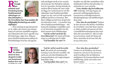 Årets första nyhetsbrev inom området Flerfunktionsnedsättning