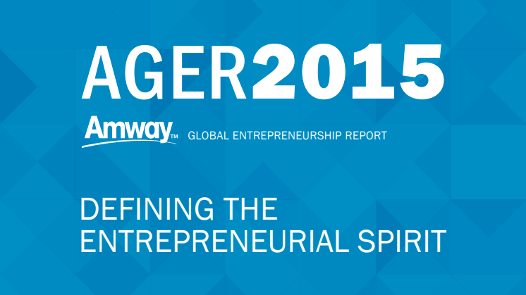 Amway Global Entrepreneurship Report 2015