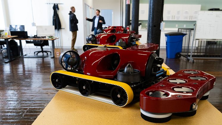 The new EverClean robots on the assembly line at the Greensea IQ Plymouth, MA production facility.