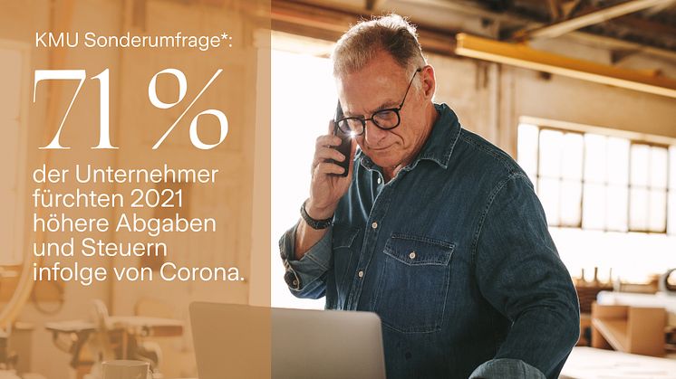 Unternehmer fürchten 2021 höhere Abgaben und Steuern infolge der Corona Schuldenbelastung