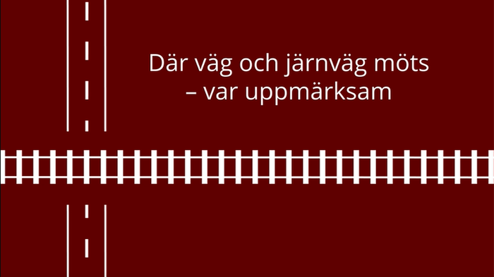 Torsdagen den 10 juni är den internationella plankorsningsdagen. Järnvägsbranschen i 54 länder går ut med samma budskap - passera plankorsningen säkert!