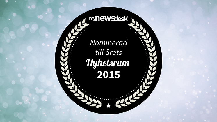 Logotype Årets nyhetsrum 2015 - Swecon nominerat i prestigefulla kategorin Best of the best