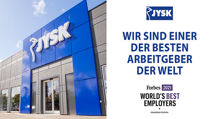 JYSK Store und Forbes-Logo