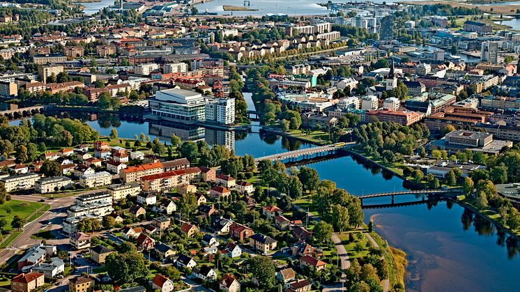 Flygfoto över Karlstad CCC