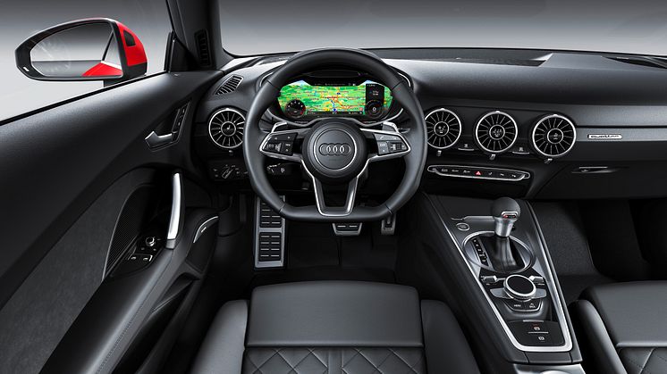Audi TT Coupé (tangorød) interiør