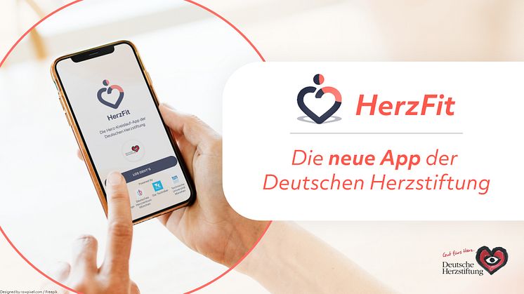 Die neue HerzFit-App der Deutschen Herzstiftung setzt auf die Patienten-Mitwirkung in der digitalen Herz-Kreislauf-Prävention.