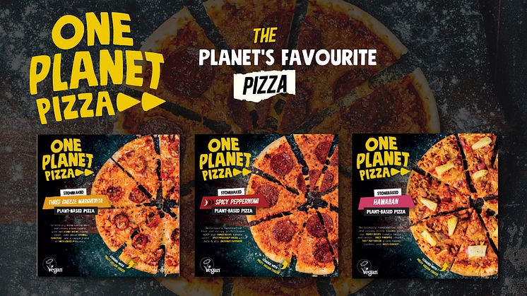 Hyllade växtbaserade pizzor från One Planet Pizza har landat i Sverige