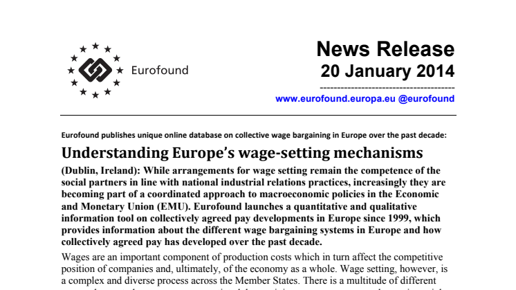 Understanding Europe’s wage-setting mechanisms