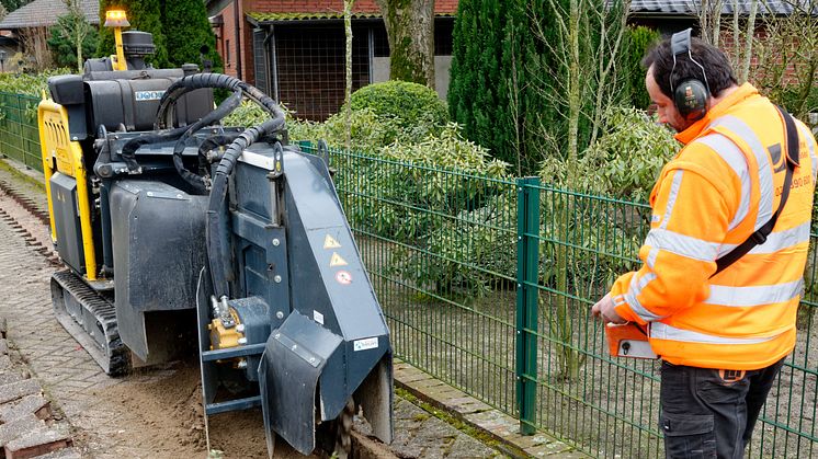 Glasfaserausbau mit dem Fräsverfahren