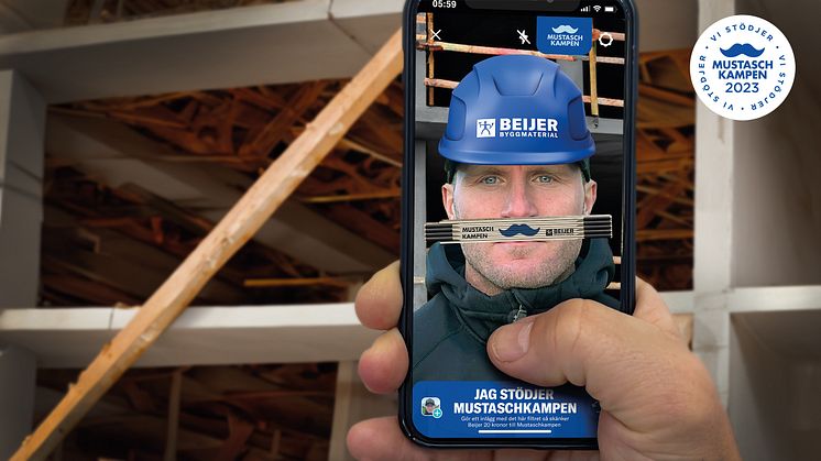 ”Tillsammans bygger vi längre liv” är ledordet när Beijer startar årets kampanj på sina 116 byggvaruhus och e-handel till förmån för Mustaschkampen. 