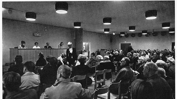 The Great Auction hall at Norrtulsgatan in 1974 