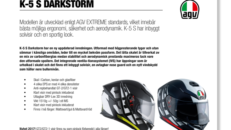 AGV K-5 S Darkstorm