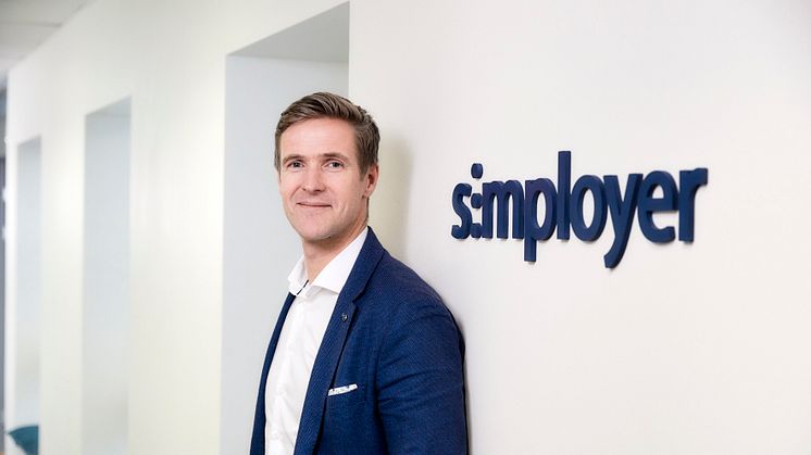 NY CEO: 1. mars tok Vigleik Takle over som ny CEO for Simployer, et av skandinavias ledende selskaper på HRM-systemer.  FOTO: Sveinung Bråten