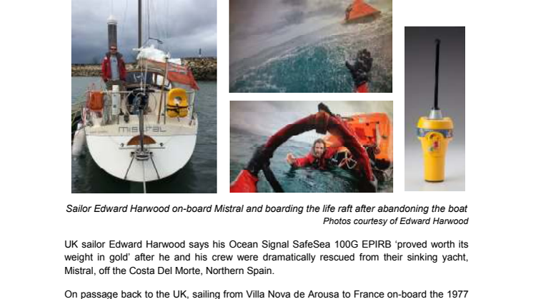 Survivors Activate Ocean Signal EPIRB in Dramatic Biscay Rescue from Sinking Yacht