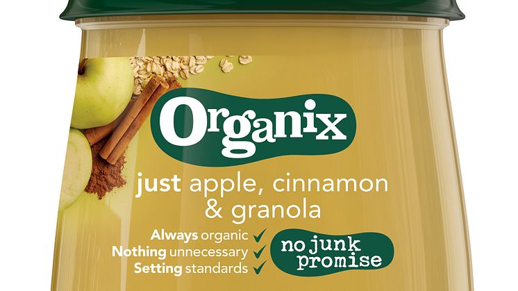 Organix Just apple, cinnamon & granloa